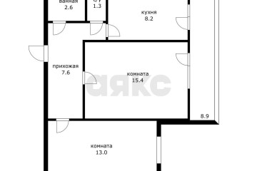 Фото №2: 2-комнатная квартира 57 м² - Краснодар, мкр. Фестивальный, ул. имени Тургенева, 181