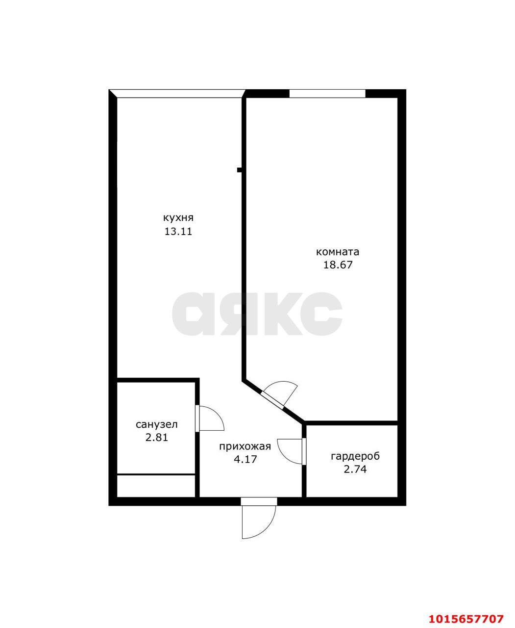 Фото №12: 1-комнатная квартира 39 м² - Краснодар, Центральный, ул. Железнодорожная, 23/1