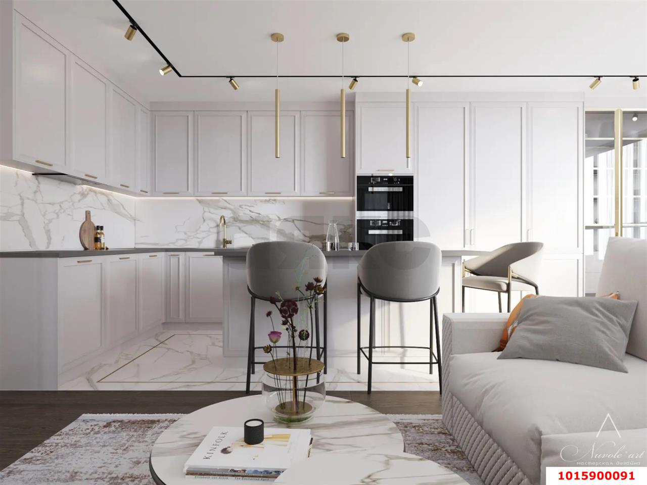 Фото №1: 3-комнатная квартира 116 м² - Краснодар, Западный внутригородской округ, ЖК Тургенев, Фестивальный, мкр. жилой комплекс Тургенев, ул. Дальняя, 8к2