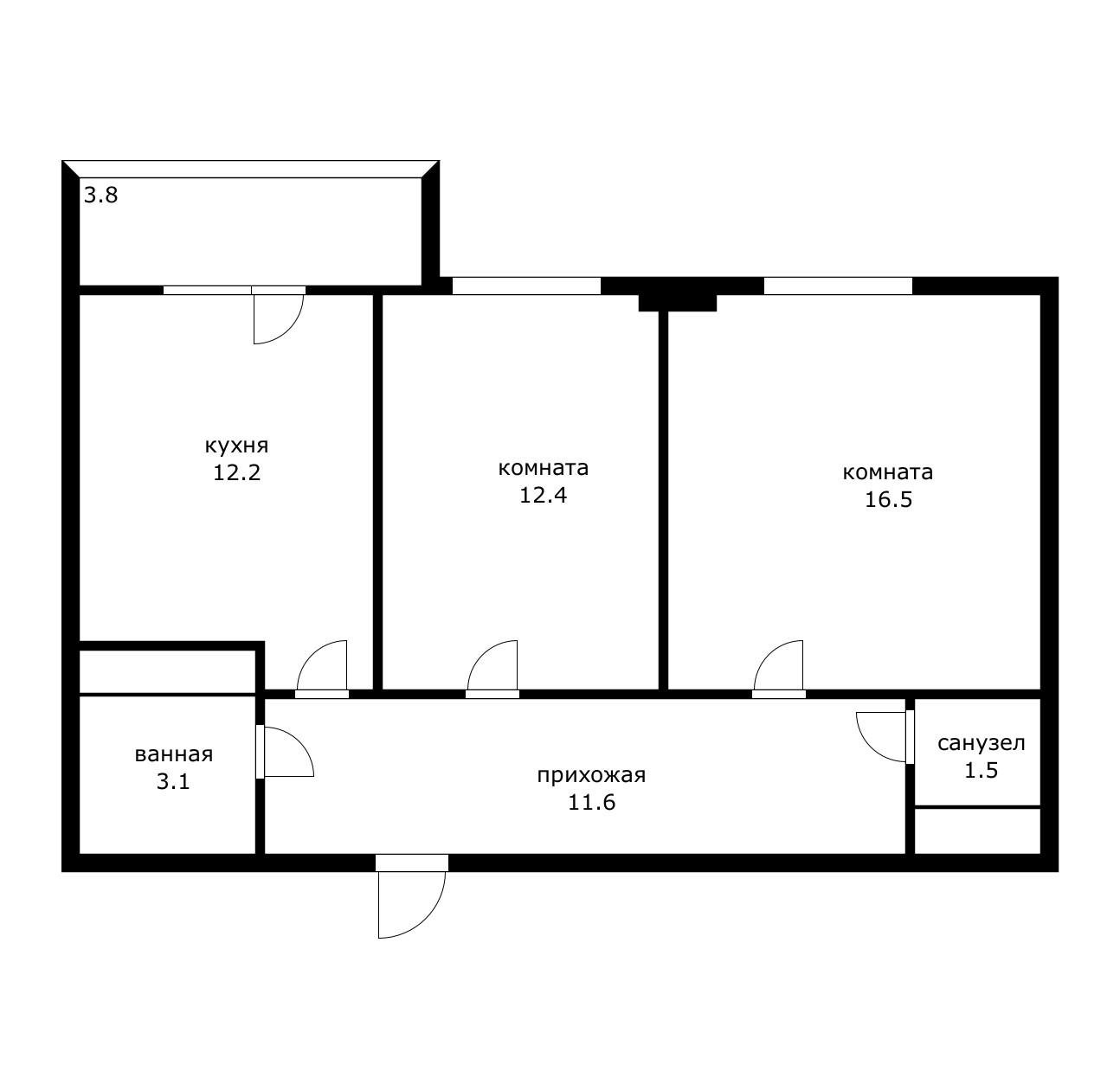 Фото №7: 2-комнатная квартира 63 м² - Краснодар, Карасунский внутригородской округ, мкр. Комсомольский, ул. Уральская, 166/2