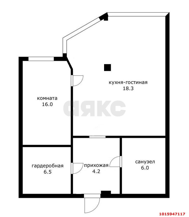Фото №5: 1-комнатная квартира 51 м² - Краснодар, Фестивальный, ул. Ивана Кияшко, 4