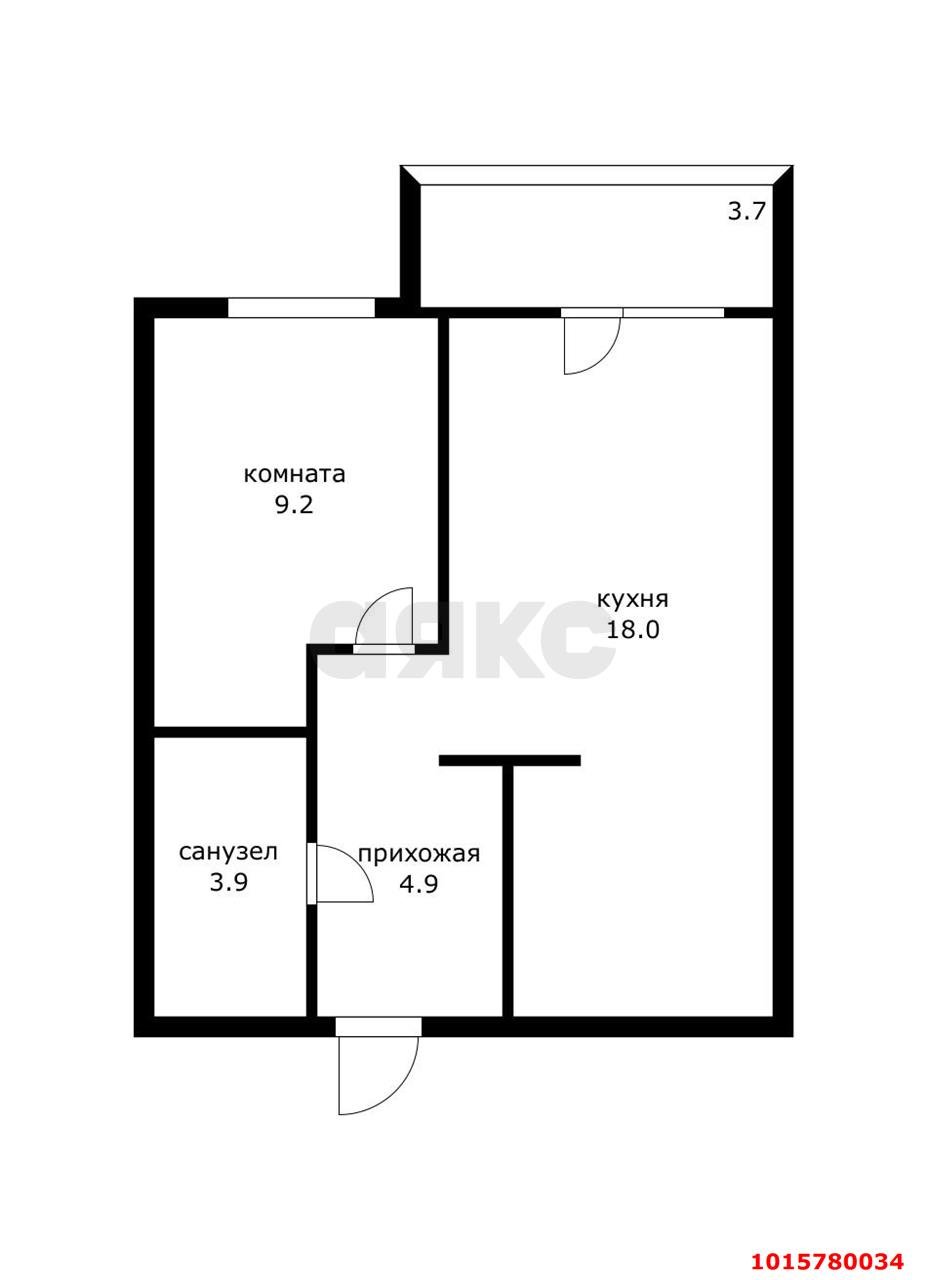 Фото №14: 1-комнатная квартира 39 м² - Краснодар, жилой комплекс Премьера, ул. Автолюбителей, 1/7к4