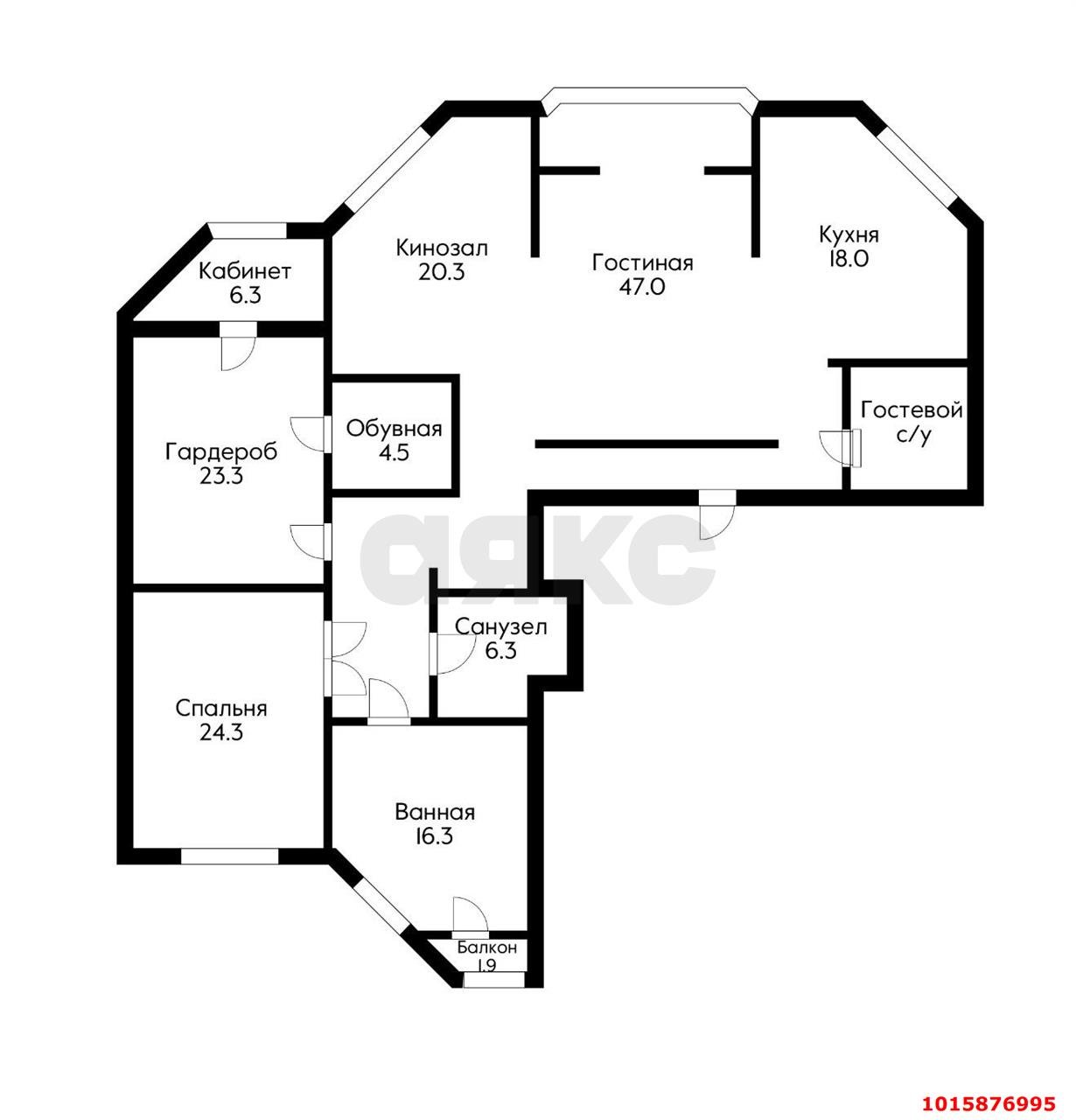 Фото №20: 4-комнатная квартира 195 м² - Краснодар, Центральный, ул. Промышленная, 49