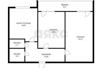 Фото №2: 2-комнатная квартира 67 м² - Краснодар, мкр. жилой комплекс Поющие Фонтаны, ул. Невкипелого, 18к2
