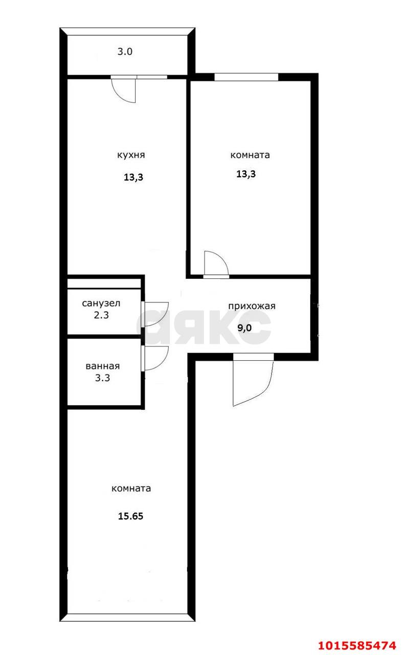 Фото №16: 2-комнатная квартира 58 м² - Краснодар, ЖК Красная Площадь, ул. Конгрессная, 21