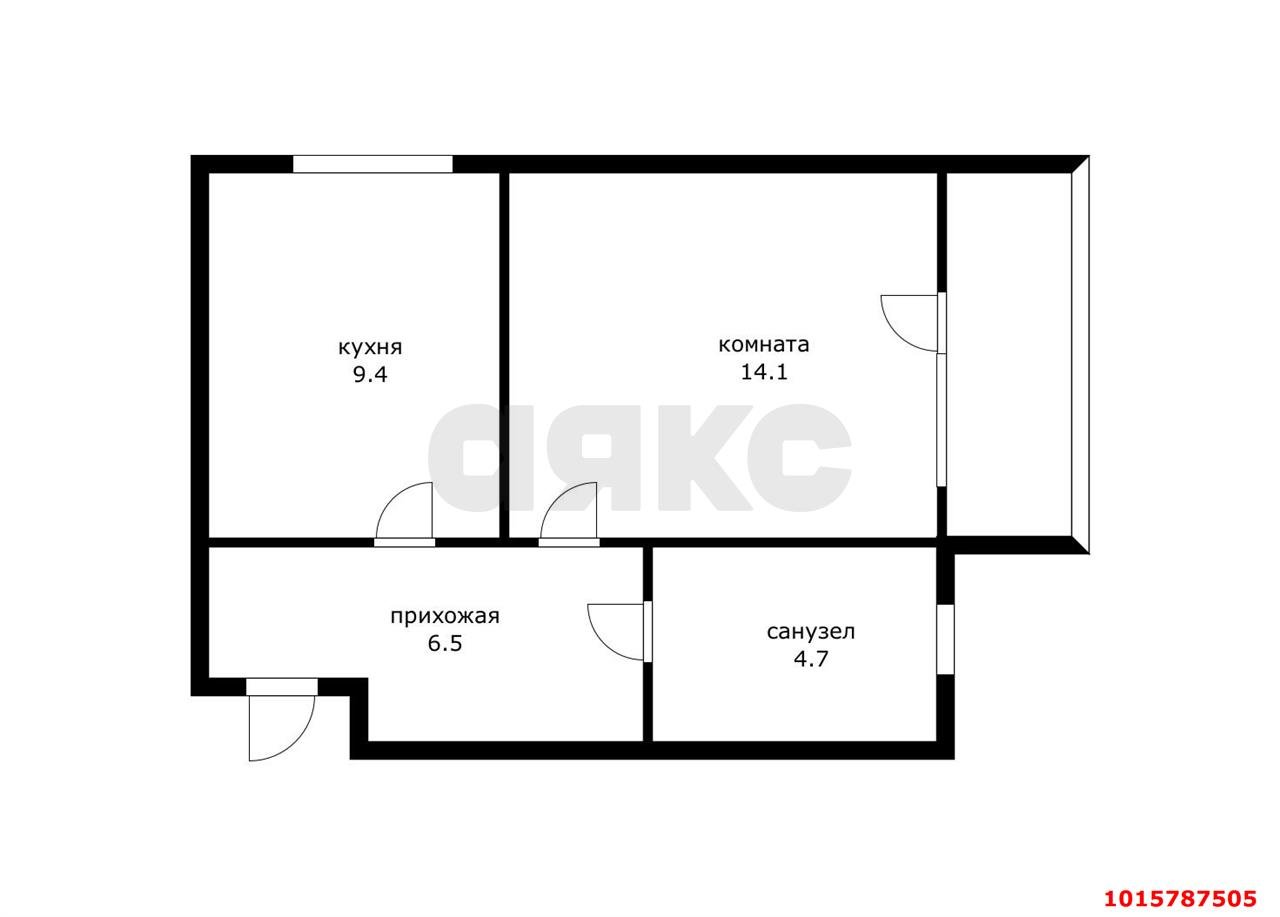 Фото №9: 1-комнатная квартира 39 м² - Краснодар, Краевая Клиническая Больница, ул. Восточно-Кругликовская, 72