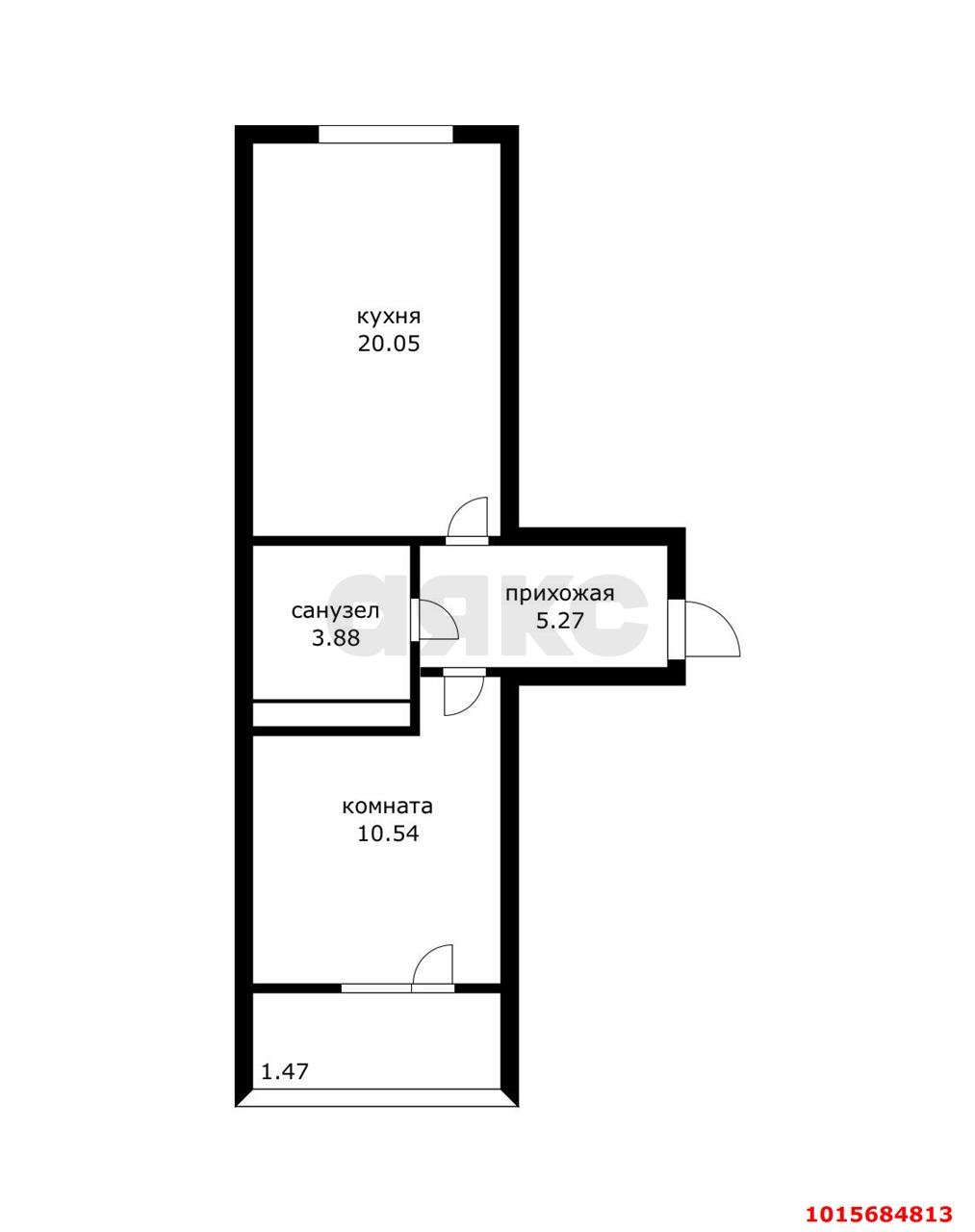 Фото №8: 1-комнатная квартира 41 м² - Краснодар, жилой комплекс Зелёная Долина, ул. Шевцова, 34к4