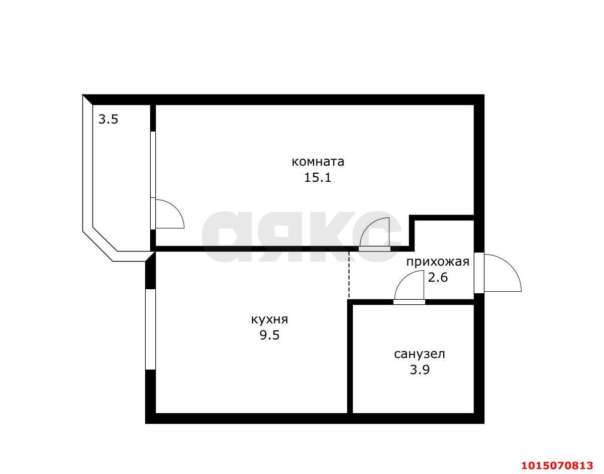 Фото №10: 1-комнатная квартира 31 м² - Краснодар, Музыкальный, ул. Евгении Жигуленко, 2Б