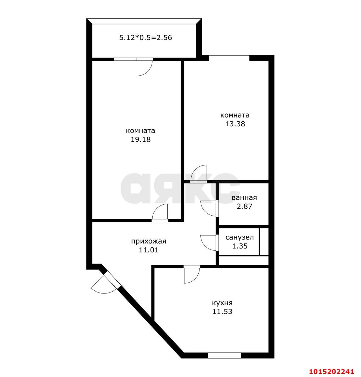Фото №7: 2-комнатная квартира 64 м² - Краснодар, жилой комплекс Жемчужина, ул. имени Ф.И. Шаляпина, 30/1