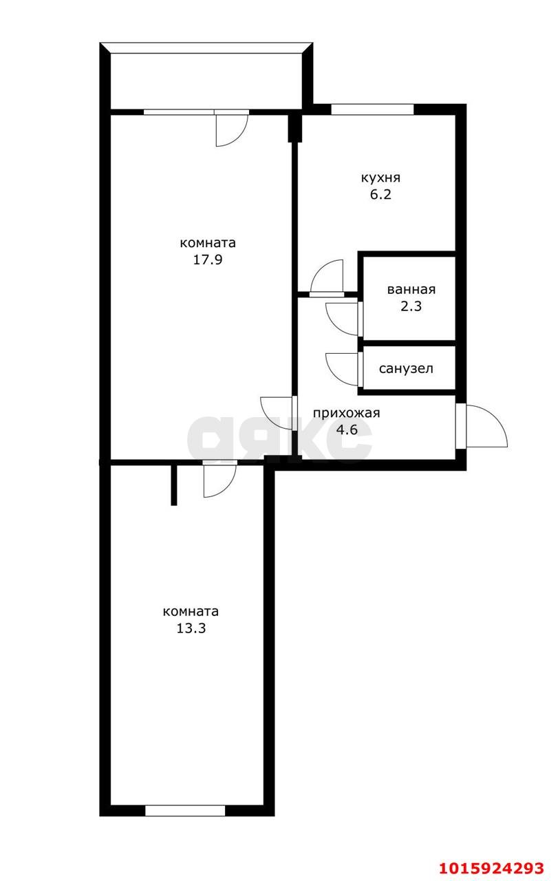 Фото №10: 2-комнатная квартира 48 м² - Краснодар, Завод Измерительных Приборов, ул. Московская, 50