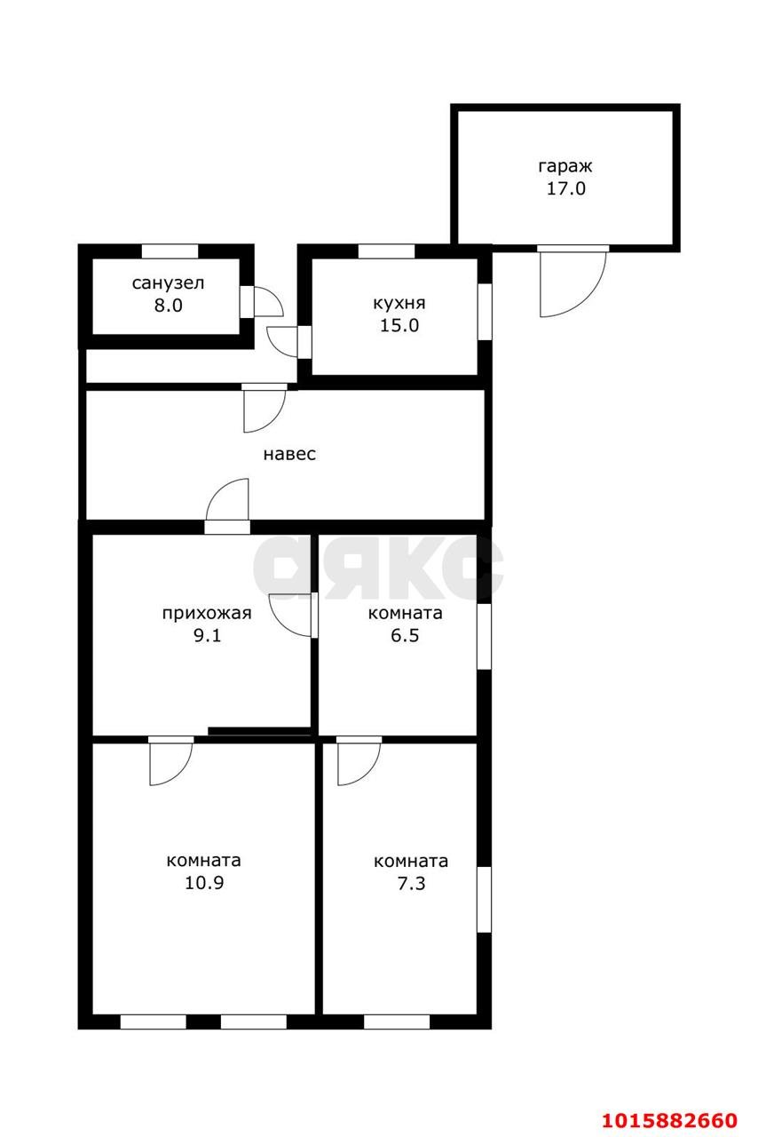 Фото №13: Дом 55 м² + 6.4 сот. - Энем, ул. Пролетарская