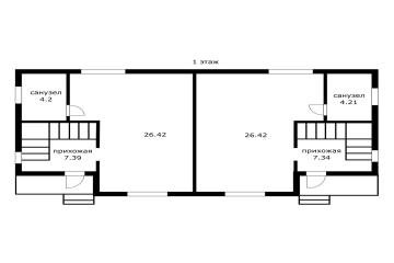Фото №4: Дом 85 м² - Краснодар, п. коттеджный  Барвиха, ул. Порт-Артурская, 5