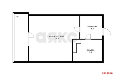 Фото №4: Студия 25 м² - Краснодар, мкр. ЖК Урал, ул. Уральская, 87/7