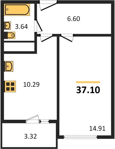 Фото №1: 1-комнатная квартира 39 м² - Берёзовый, Прикубанский внутригородской округ, жилой комплекс Огурцы, мкр. Витаминкомбинат, ул. Целиноградская, 2Ик2