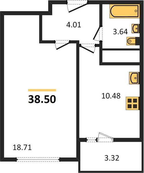 Фото №1: 1-комнатная квартира 40 м² - Берёзовый, Прикубанский внутригородской округ, жилой комплекс Огурцы, мкр. Витаминкомбинат, ул. Целиноградская, 2Ик2