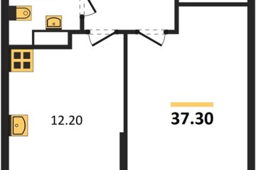 Фото №1: 1-комнатная квартира 37 м² - Краснодар, мкр. Прикубанский внутригородской округ, 