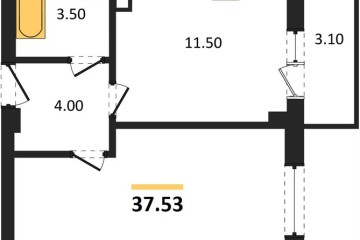 Фото №1: 1-комнатная квартира 37 м² - Краснодар, мкр. Прикубанский внутригородской округ, ул. Круговая, 4/1