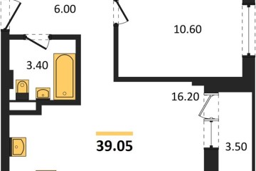 Фото №1: 1-комнатная квартира 39 м² - Краснодар, мкр. Прикубанский внутригородской округ, ул. Круговая, 4/1