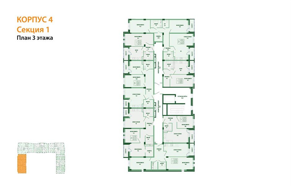 Фото №8: 2-комнатная квартира 67 м² - Краснодар, Фестивальный, мкр. Прикубанский внутригородской округ, ул. Круговая, 4/1