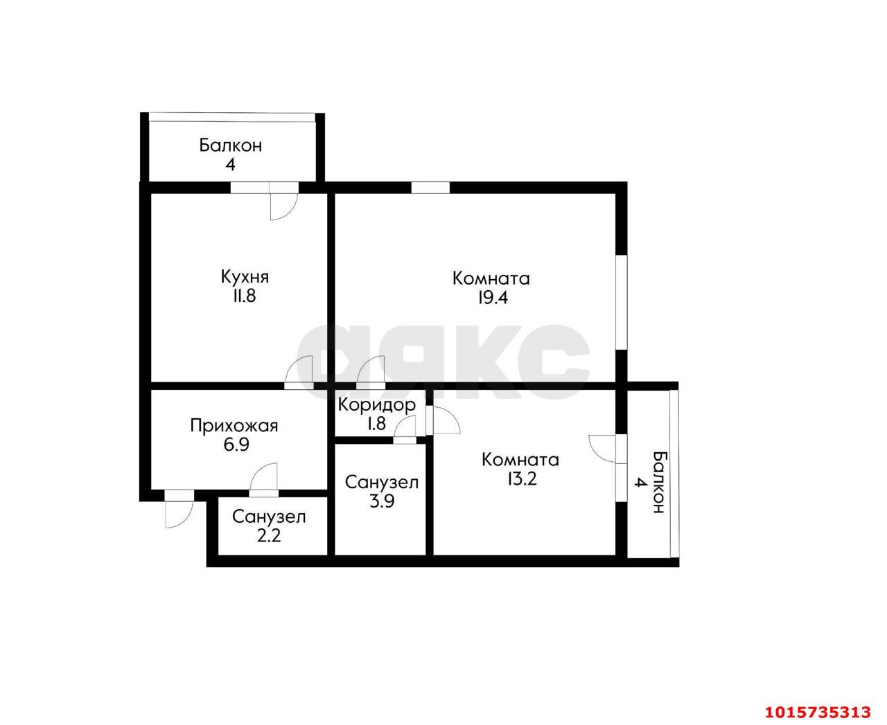 Фото №19: 2-комнатная квартира 64 м² - Краснодар, Прикубанский внутригородской округ, мкр. Восточно-Кругликовский, ул. им. Героя Яцкова И.В., 20