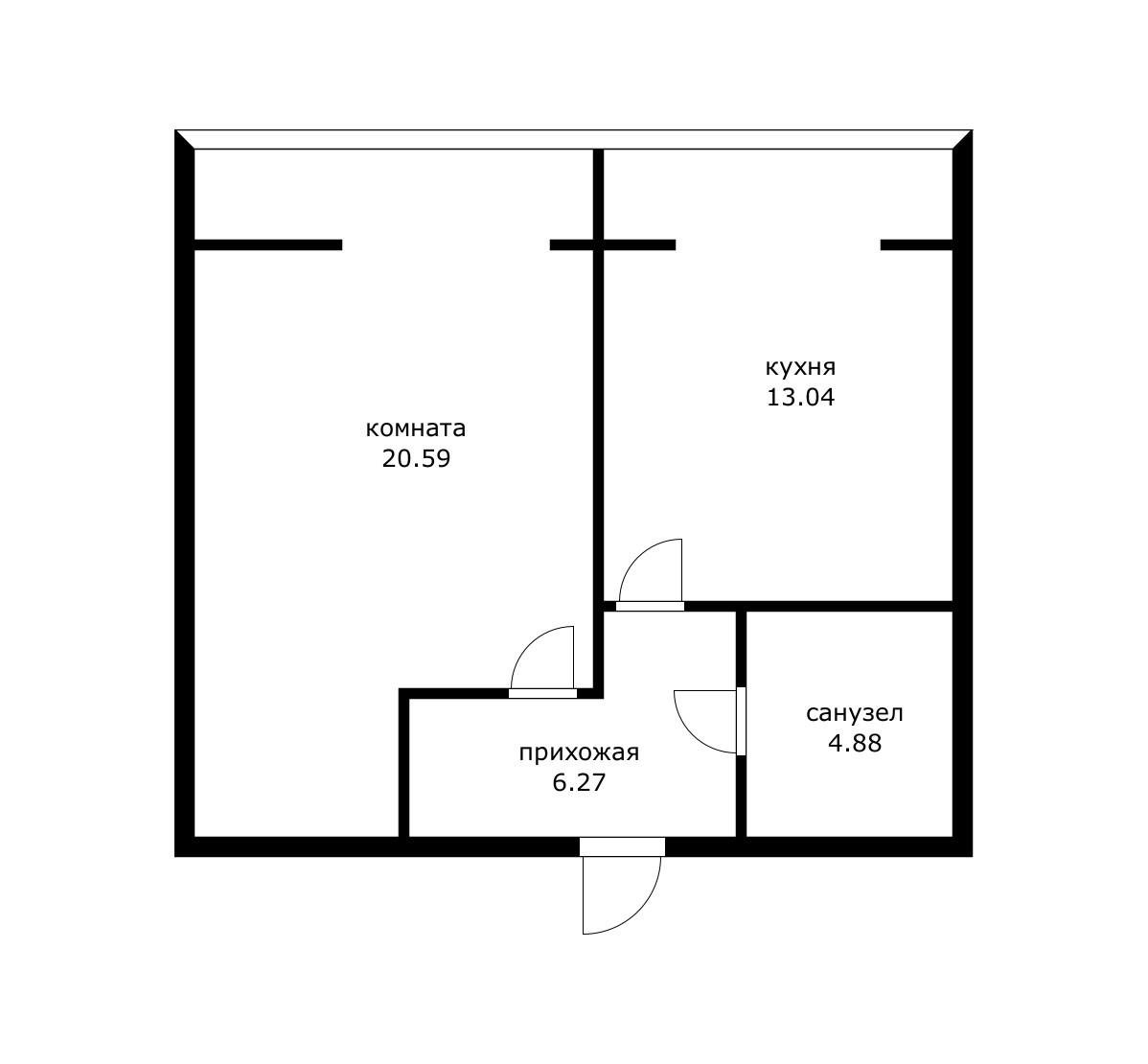 Фото №7: 1-комнатная квартира 54 м² - Краснодар, Прикубанский внутригородской округ, мкр. Славянский, ул. Заполярная, 37к1