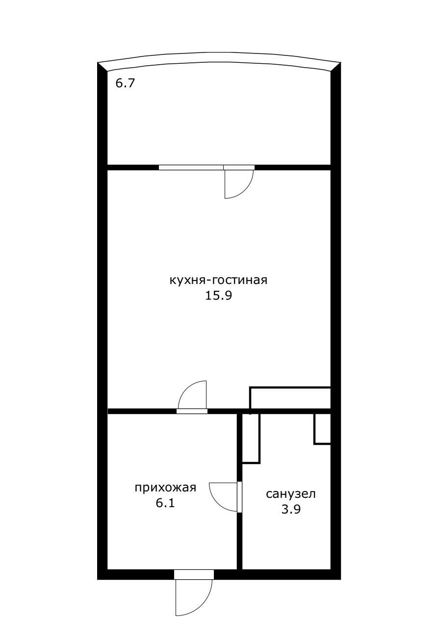 Фото №12: Студия 32 м² - Краснодар, Прикубанский внутригородской округ, Фестивальный, мкр. Солнечный, ул. имени Симиренко, 71к1
