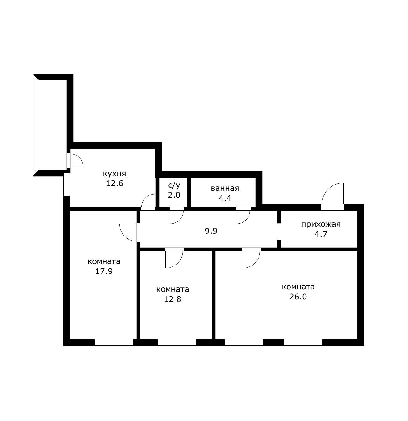 Фото №12: 3-комнатная квартира 95 м² - Краснодар, ул. Стасова, 179