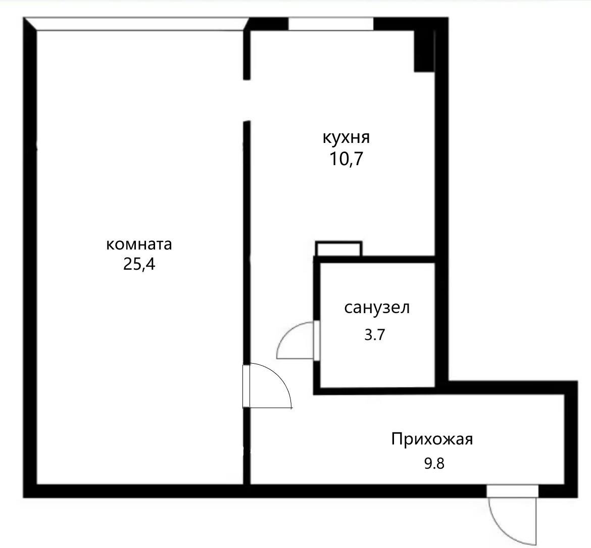 Фото №9: 1-комнатная квартира 49 м² - Яблоновский, ул. Гагарина, 161/4