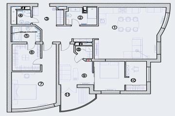 Фото №3: 3-комнатная квартира 132 м² - Краснодар, мкр. жилой комплекс Ривьера, ул. Московская, 57/1