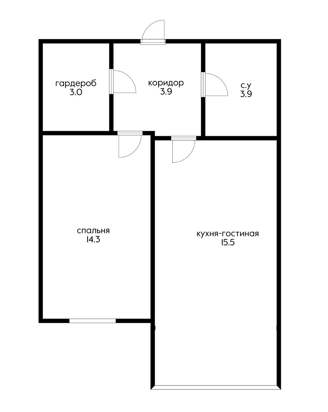 Фото №6: 1-комнатная квартира 41 м² - Краснодар, Прикубанский внутригородской округ, мкр. жилой комплекс Красная площадь, ул. Кореновская, 57к2