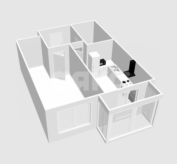 Фото №56: 1-комнатная квартира 43 м² - Анапа, жилой комплекс Резиденция Высокий Берег, мкр. жилой комплекс Резиденция Высокий Берег, ул. Ивана Голубца, 147