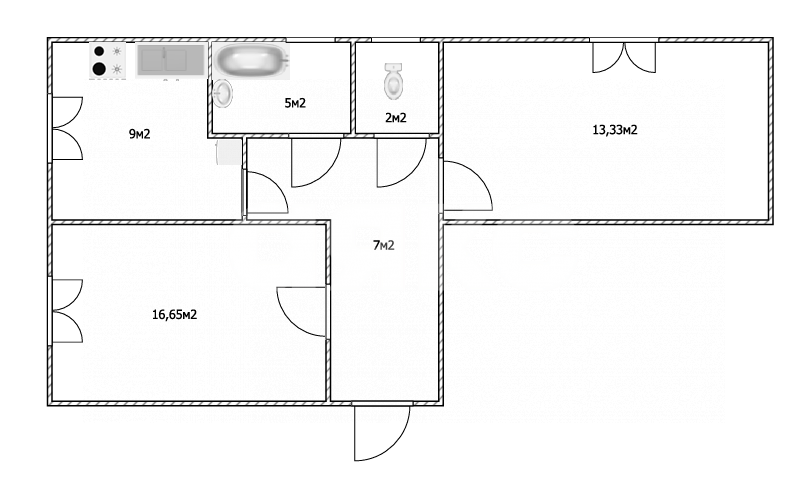Фото №17: 2-комнатная квартира 59 м² - Воскресенск, мкр. Центральный, ул. Октябрьская, 10