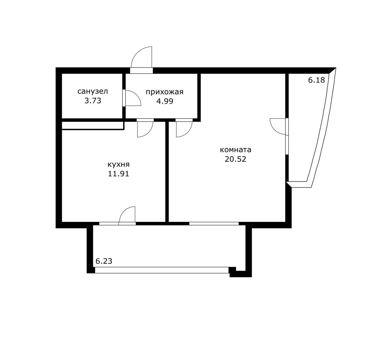 Фото №2: 1-комнатная квартира 44 м² - Краснодар, Хлопчато-бумажный Комбинат, жилой комплекс Режиссёр, мкр. Карасунский внутригородской округ, ул. Уральская, 100/6