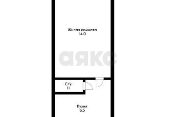 Фото №1: Студия 21 м² - Яблоновский, ул. Ленина, 58