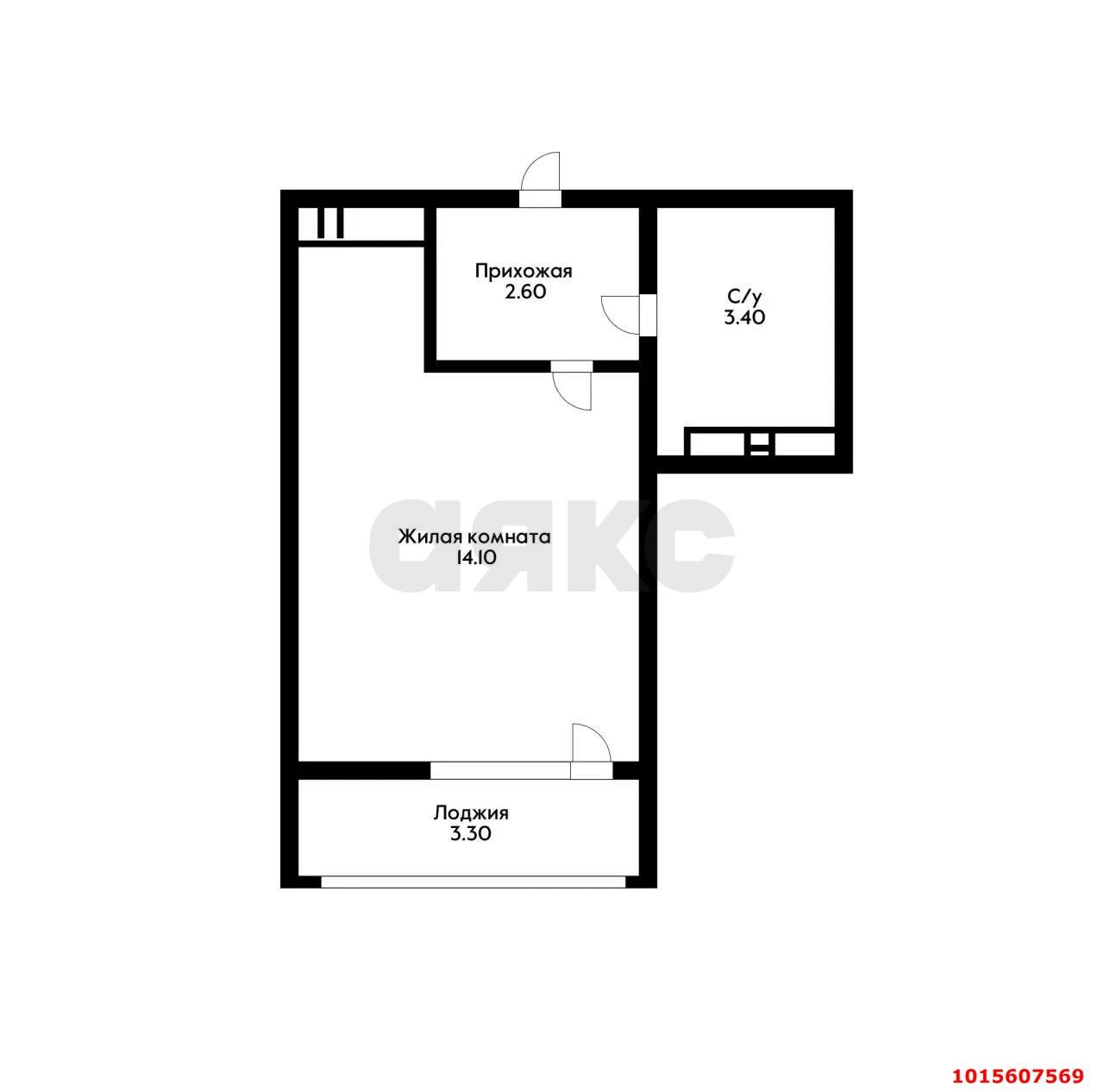 Фото №16: Студия 24 м² - Краснодар, Прикубанский внутригородской округ, мкр. жилой комплекс Самолёт, ул. Западный Обход, 39/2к7