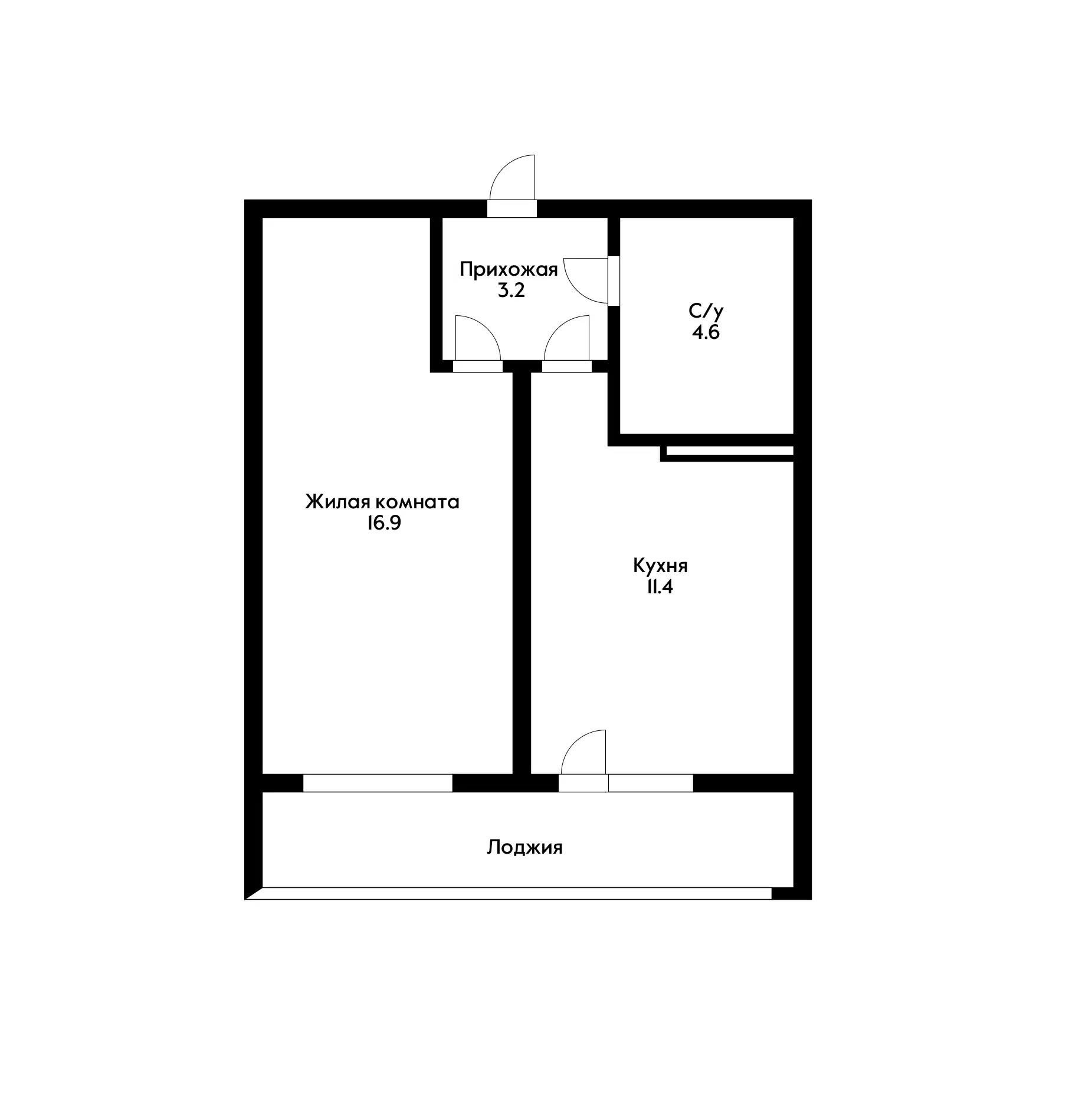 Фото №8: 1-комнатная квартира 42 м² - Краснодар, Прикубанский внутригородской округ, мкр. Московский, ул. имени Николая Семеновича Котлярова, 16