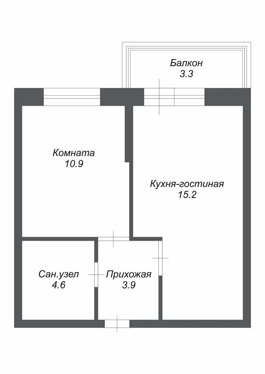 Фото №12: 1-комнатная квартира 34 м² - Краснодар, Прикубанский внутригородской округ, мкр. жилой комплекс Ракурс, ул. имени Героя Ростовского, 8к3