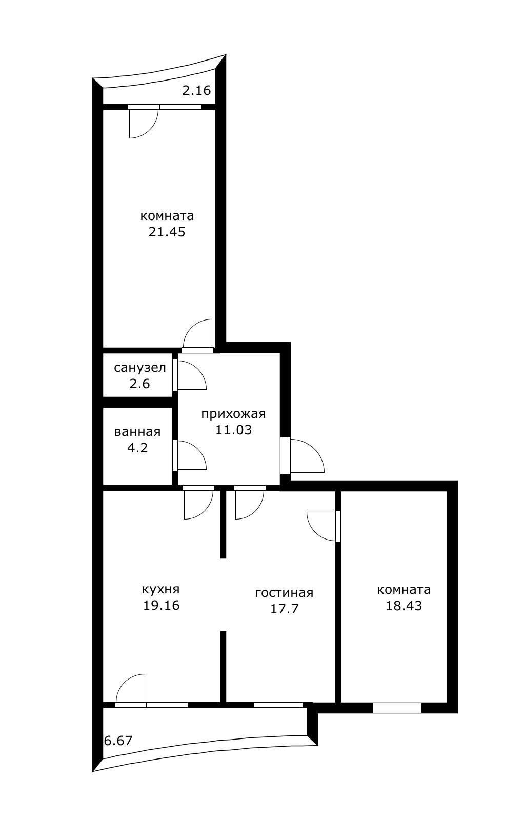 Фото №2: 3-комнатная квартира 94 м² - Краснодар, Центральный внутригородской округ, жилой комплекс Радонеж, Черёмушки, мкр. Дубинка