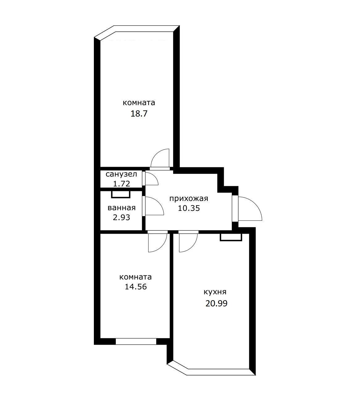 Фото №20: 2-комнатная квартира 69 м² - Краснодар, Прикубанский внутригородской округ, мкр. Достояние, ул. Конгрессная, 27