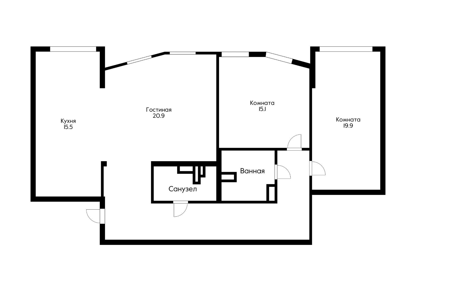 Фото №18: 3-комнатная квартира 95 м² - Краснодар, Западный внутригородской округ, мкр. Фестивальный, ул. Гаражная, 81/6
