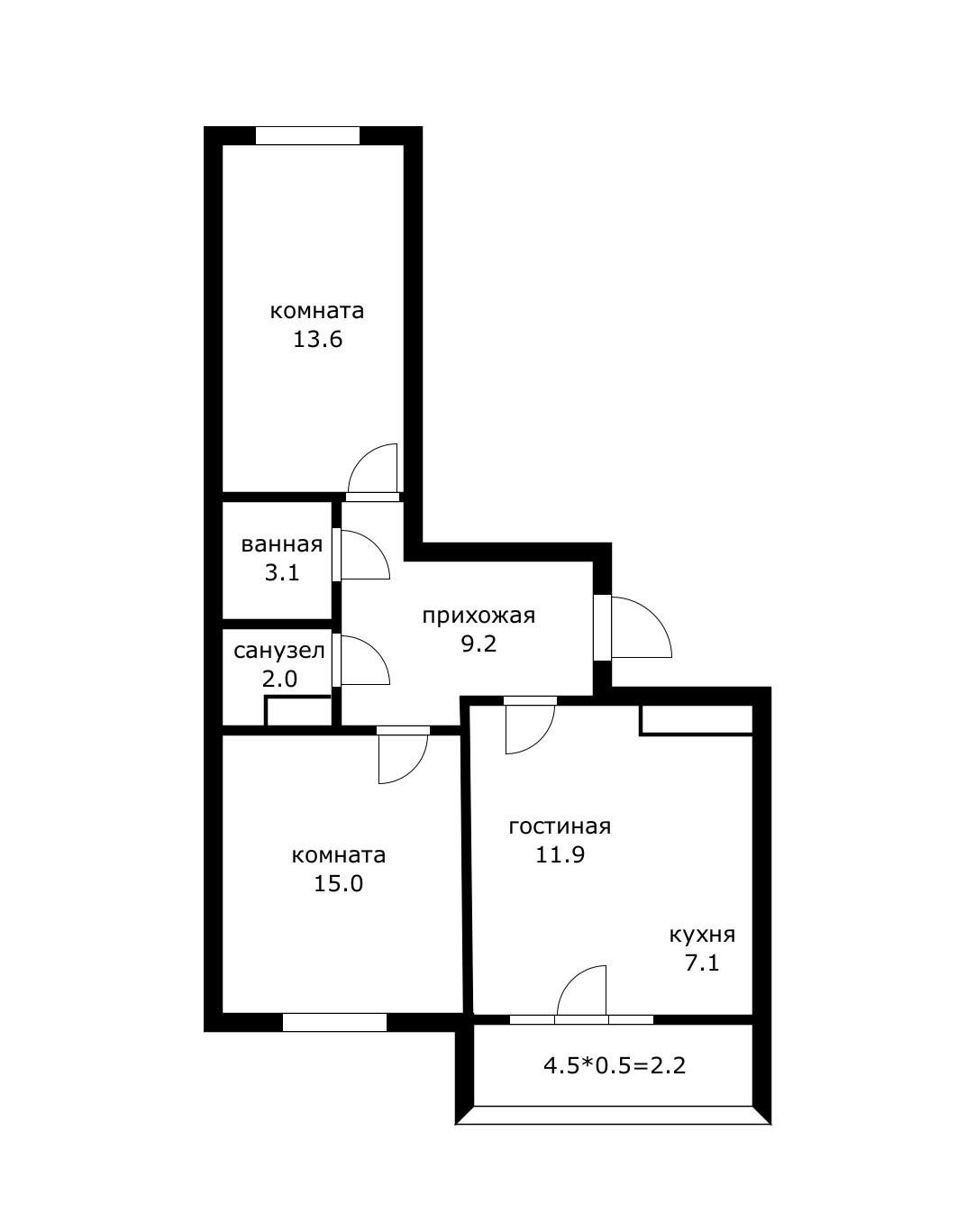 Фото №15: 2-комнатная квартира 65 м² - Краснодар, Прикубанский внутригородской округ, Краевая Клиническая Больница, мкр. жилой комплекс Свобода, ул. Домбайская, 55к8