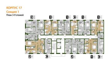 Фото №5: 1-комнатная квартира 41 м² - Краснодар, мкр. Догма Парк, 
