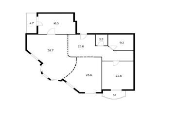 Фото №5: 3-комнатная квартира 140 м² - Краснодар, мкр. Центральный, ул. Октябрьская, 74