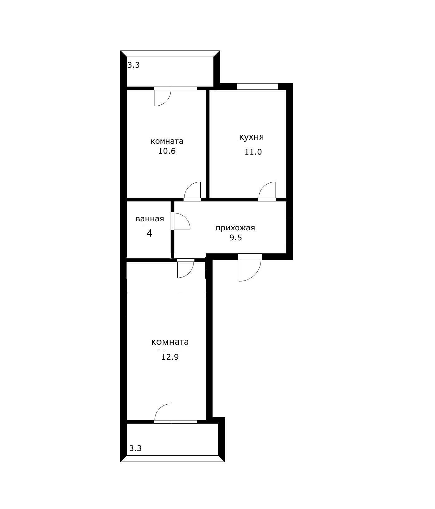 Фото №9: 2-комнатная квартира 51 м² - Новая Адыгея, мкр. жилой комплекс Дарград, ул. Тургеневское шоссе, 33/3к14