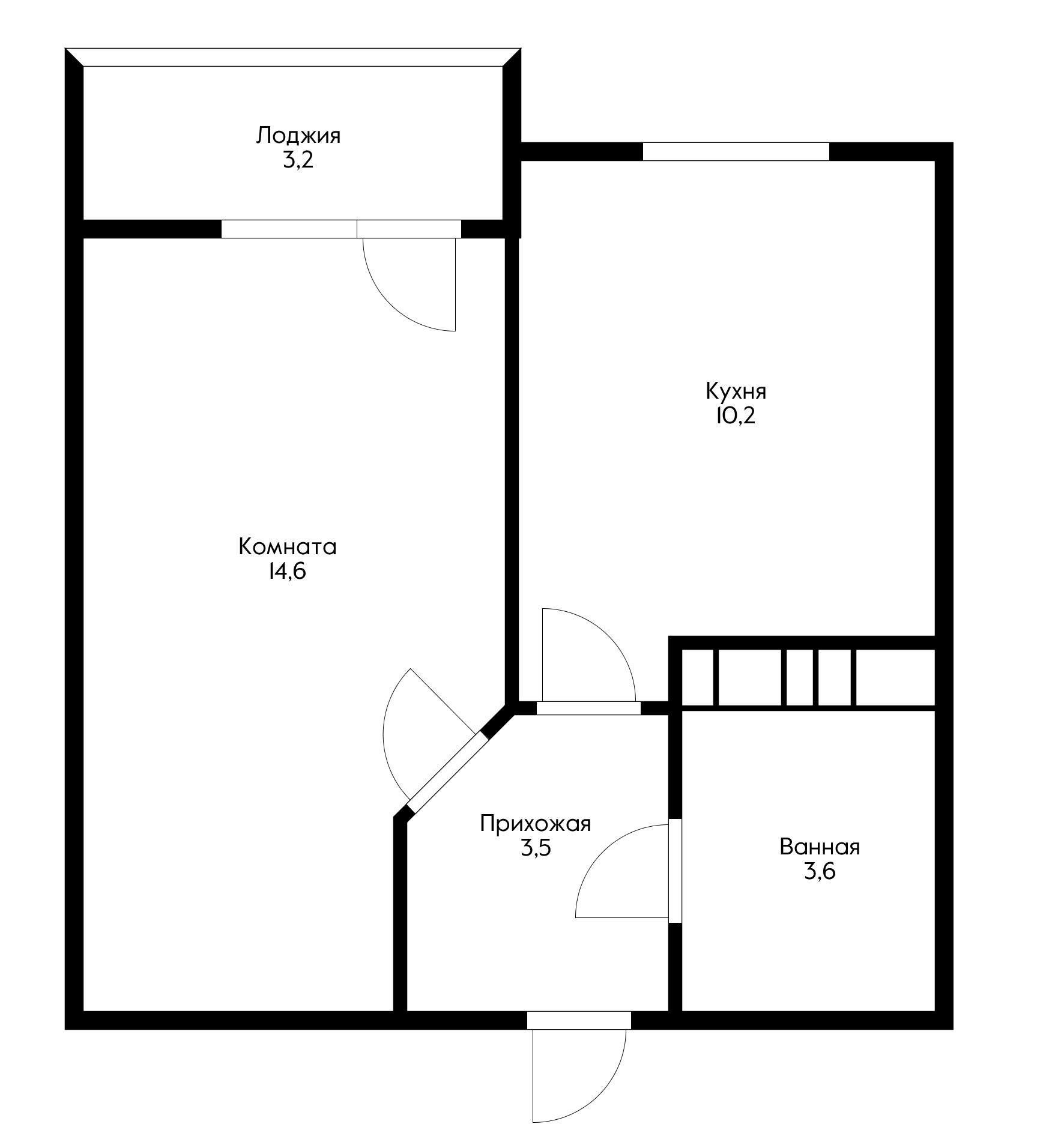 Фото №12: 1-комнатная квартира 32 м² - Краснодар, Прикубанский внутригородской округ, мкр. ЖК Калинино Парк, ул. имени В.М. Комарова, 21/1к7