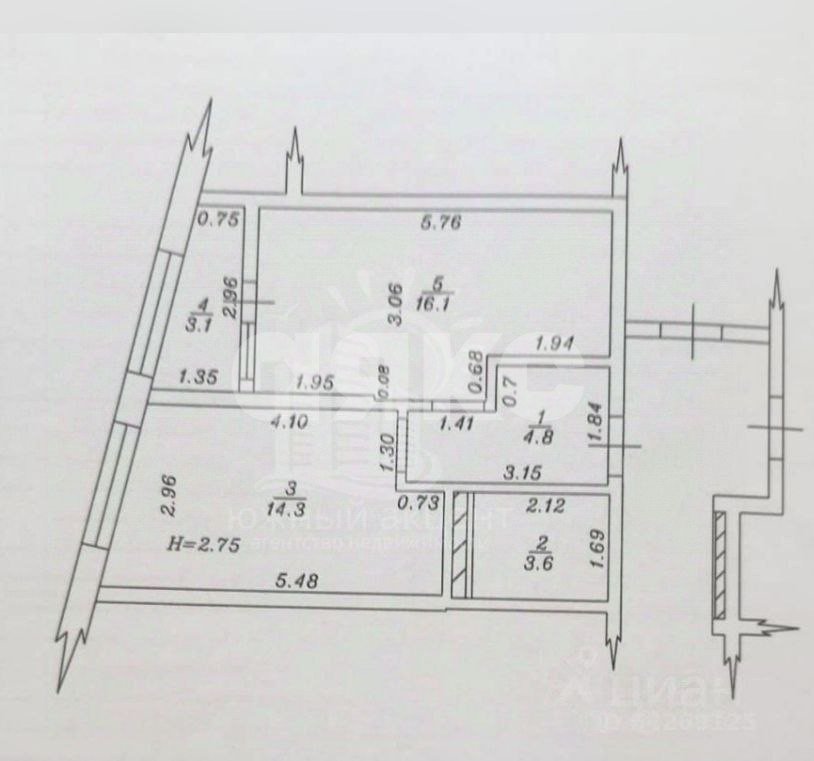Фото №12: 1-комнатная квартира 40 м² - Анапа, жилой комплекс Огни Анапы, мкр. жилой комплекс Огни Анапы, ул. Толстого, 130к1