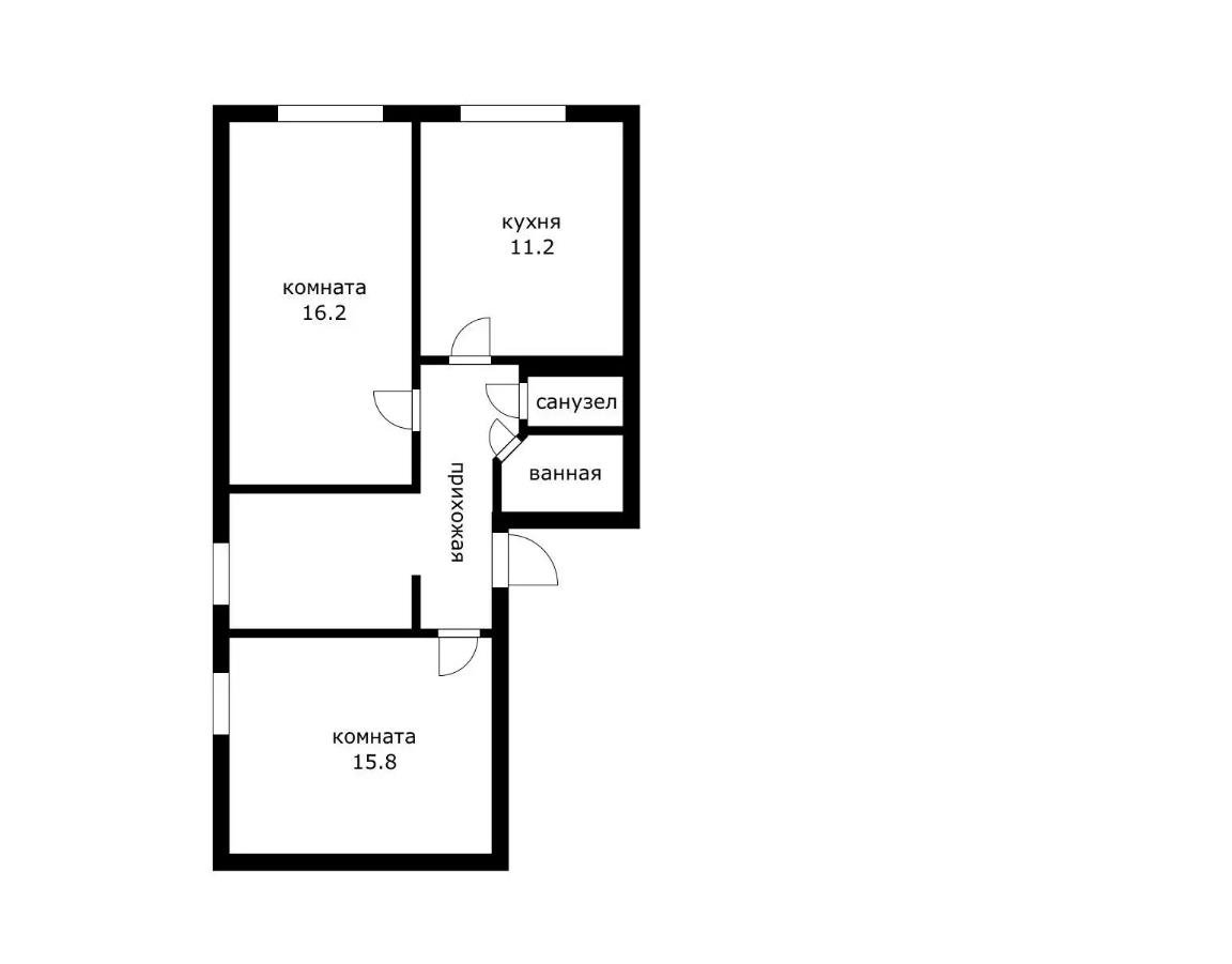 Фото №10: 2-комнатная квартира 58 м² - Краснодар, Прикубанский внутригородской округ, Калинино, мкр. Краевая Клиническая Больница, ул. Российская, 130