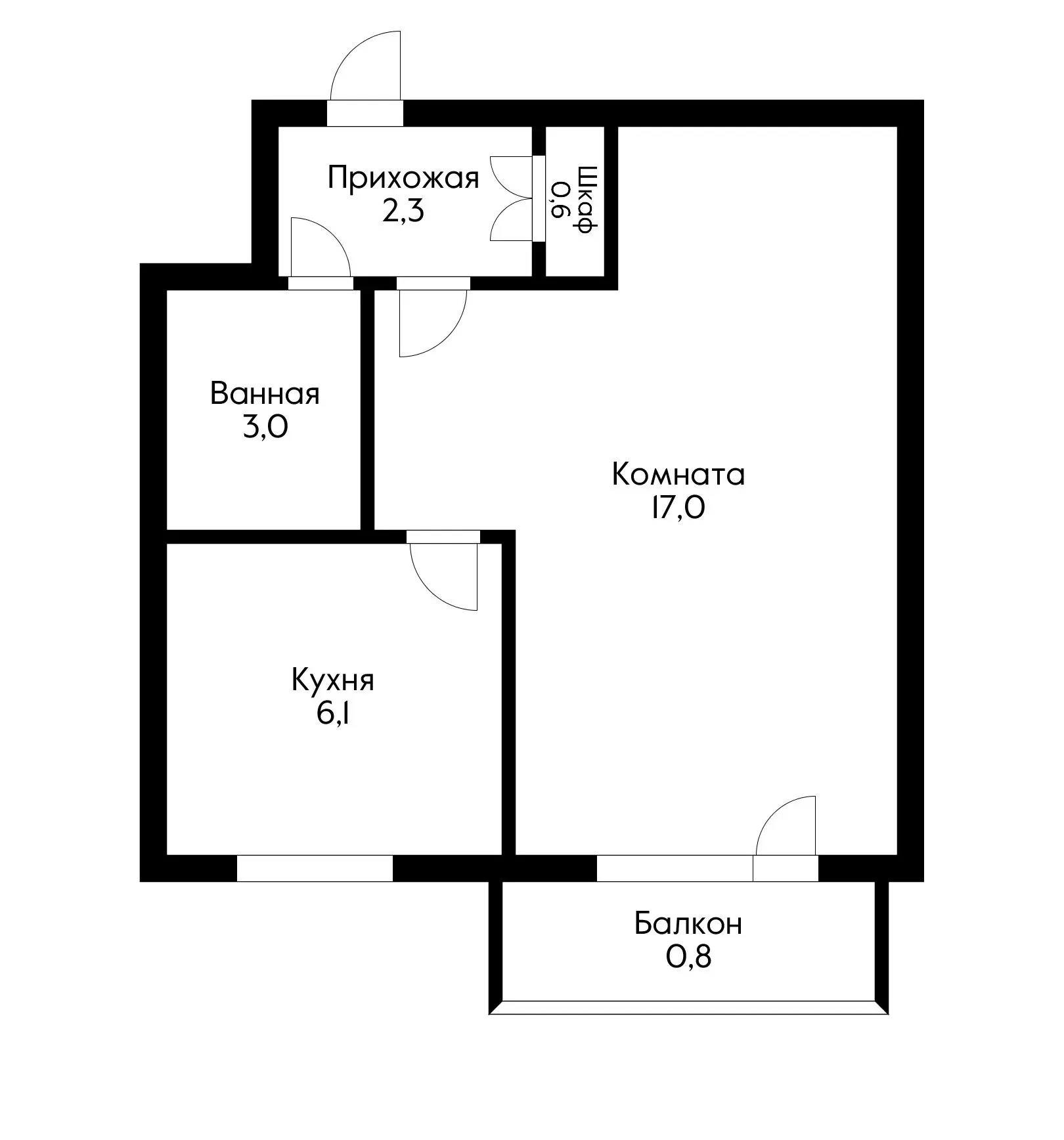 Фото №12: 1-комнатная квартира 32 м² - Краснодар, Центральный внутригородской округ, мкр. Завод Измерительных Приборов, ул. Курчатова, 2