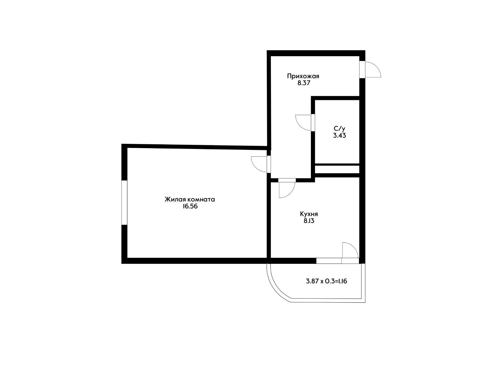 Фото №4: 1-комнатная квартира 40 м² - Краснодар, Прикубанский внутригородской округ, мкр. жилой комплекс Цветы, ул. Круговая, 4Вк2