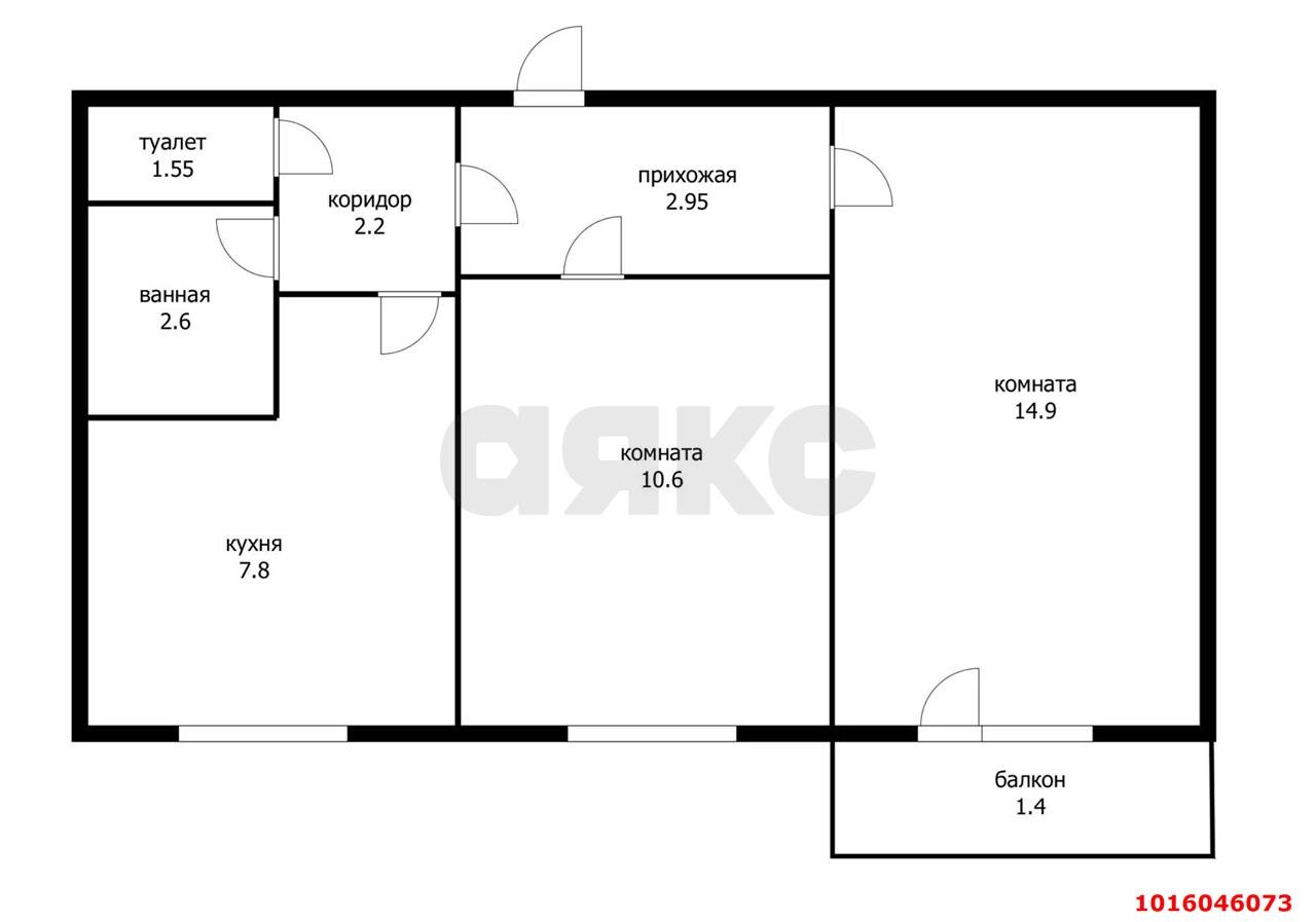 Фото №19: 2-комнатная квартира 45 м² - Краснодар, Прикубанский внутригородской округ, мкр. Фестивальный, ул. Яна Полуяна, 24